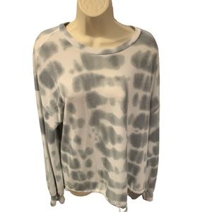 Como‎ Vintage Tie Dye Sweatshirt Long Sleeve Top sz L Drawstring Bottom